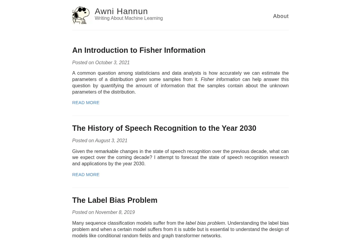 Awni Hannun - Writing About Machine Learning
