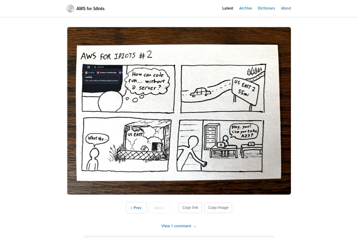 Serverless Sojourn - AWS for Idiots