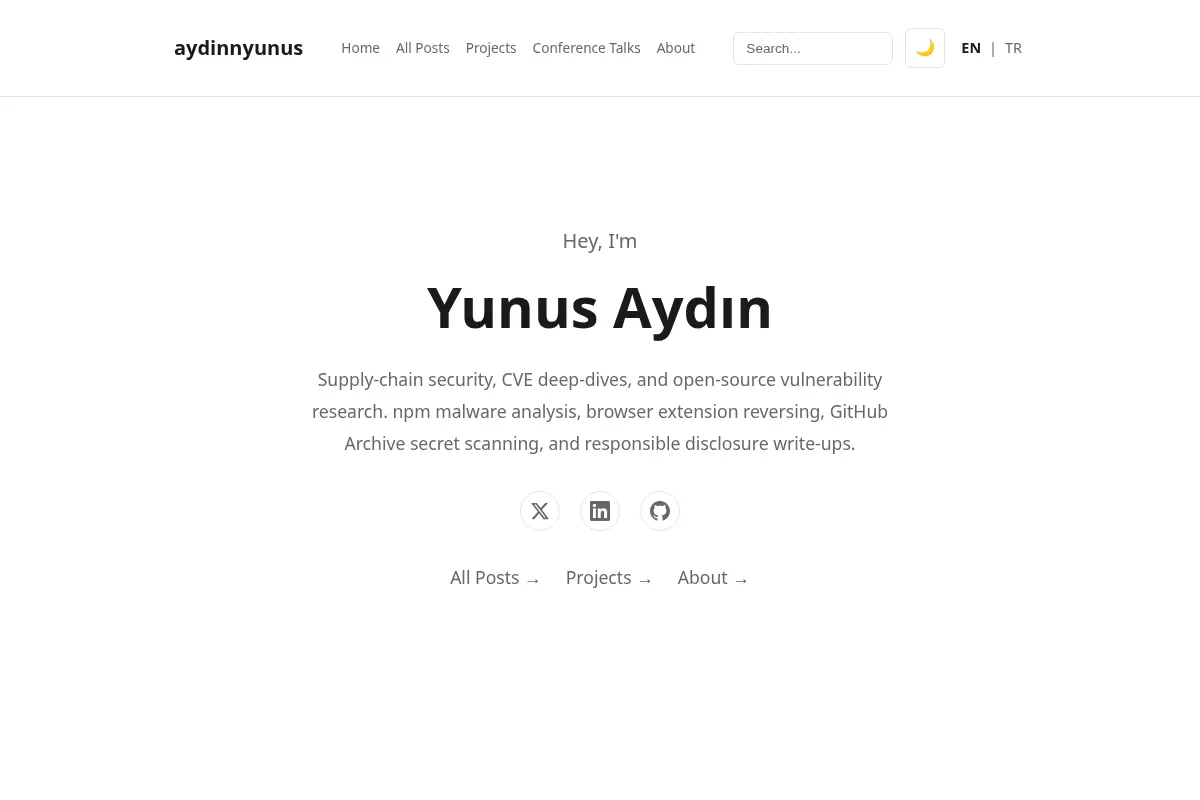 Home | Yunus Aydın Blog