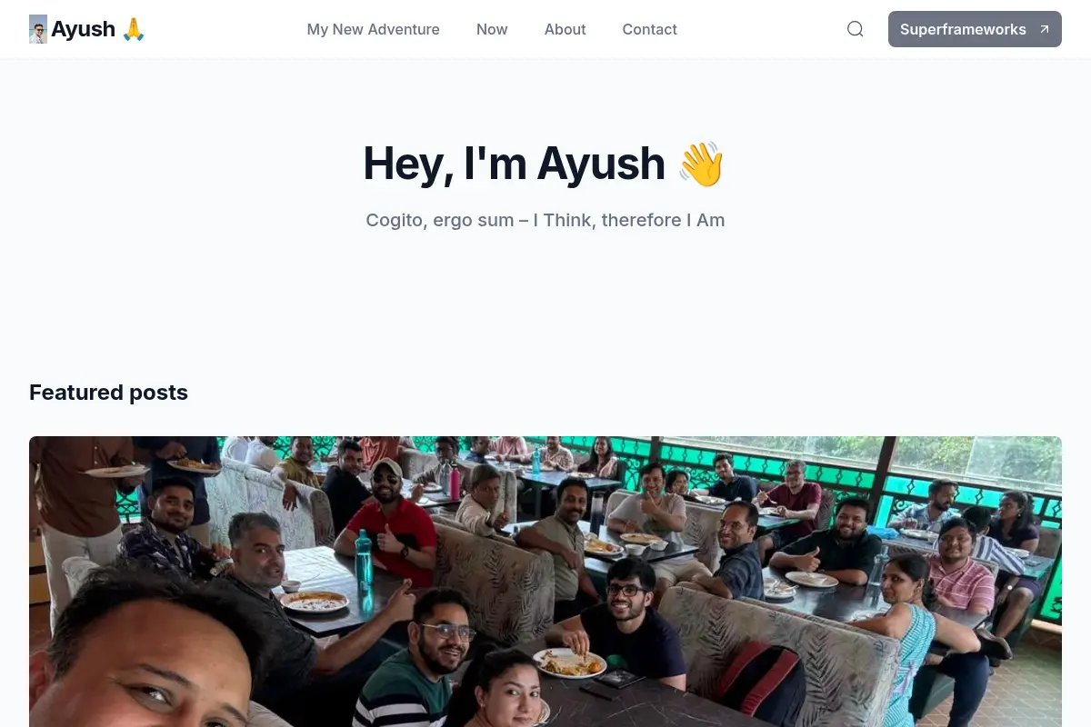 Hey, I'm Ayush 👋