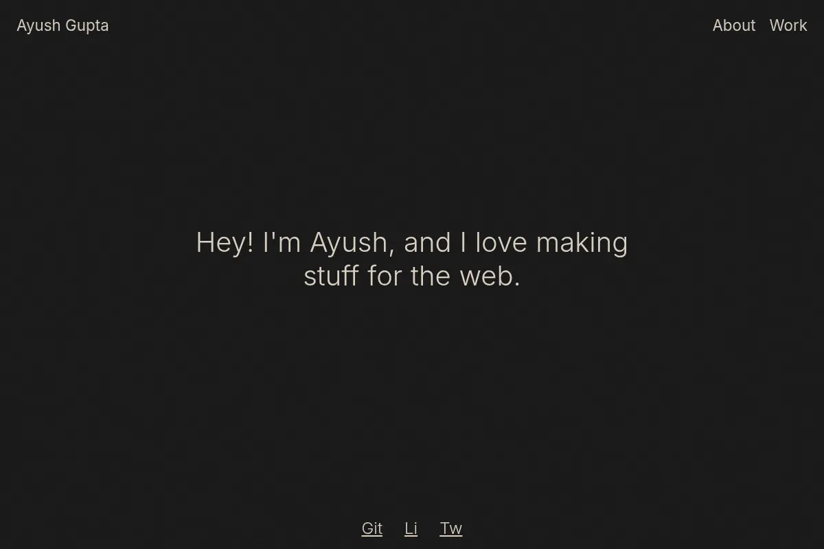 Ayush Gupta - Frontend developer 💅