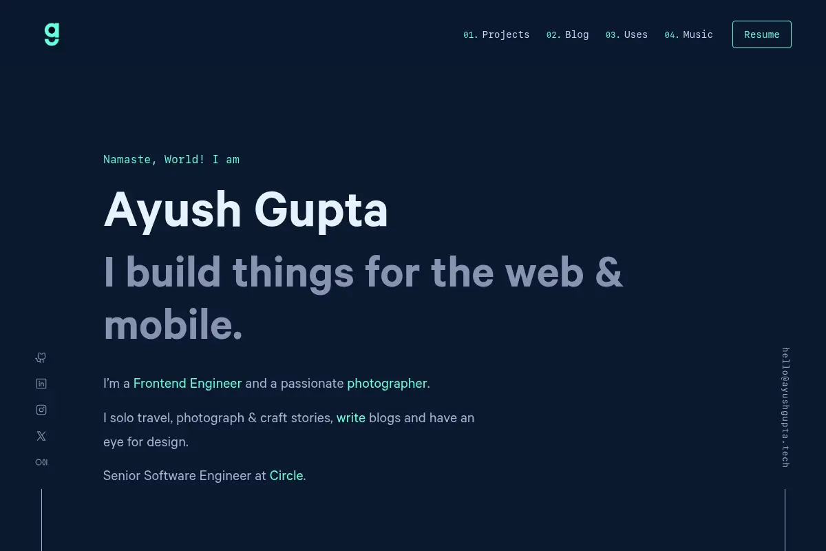 Ayush Gupta - Frontend Engineer (GuptaJi)
