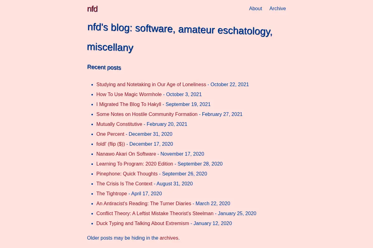 nfd's blog: software, amateur eschatology, miscellany