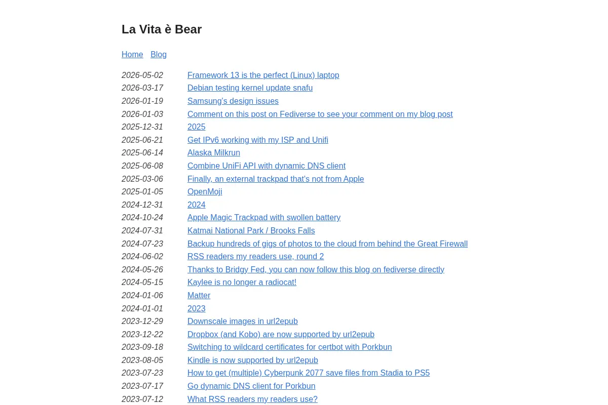 La Vita è Bear