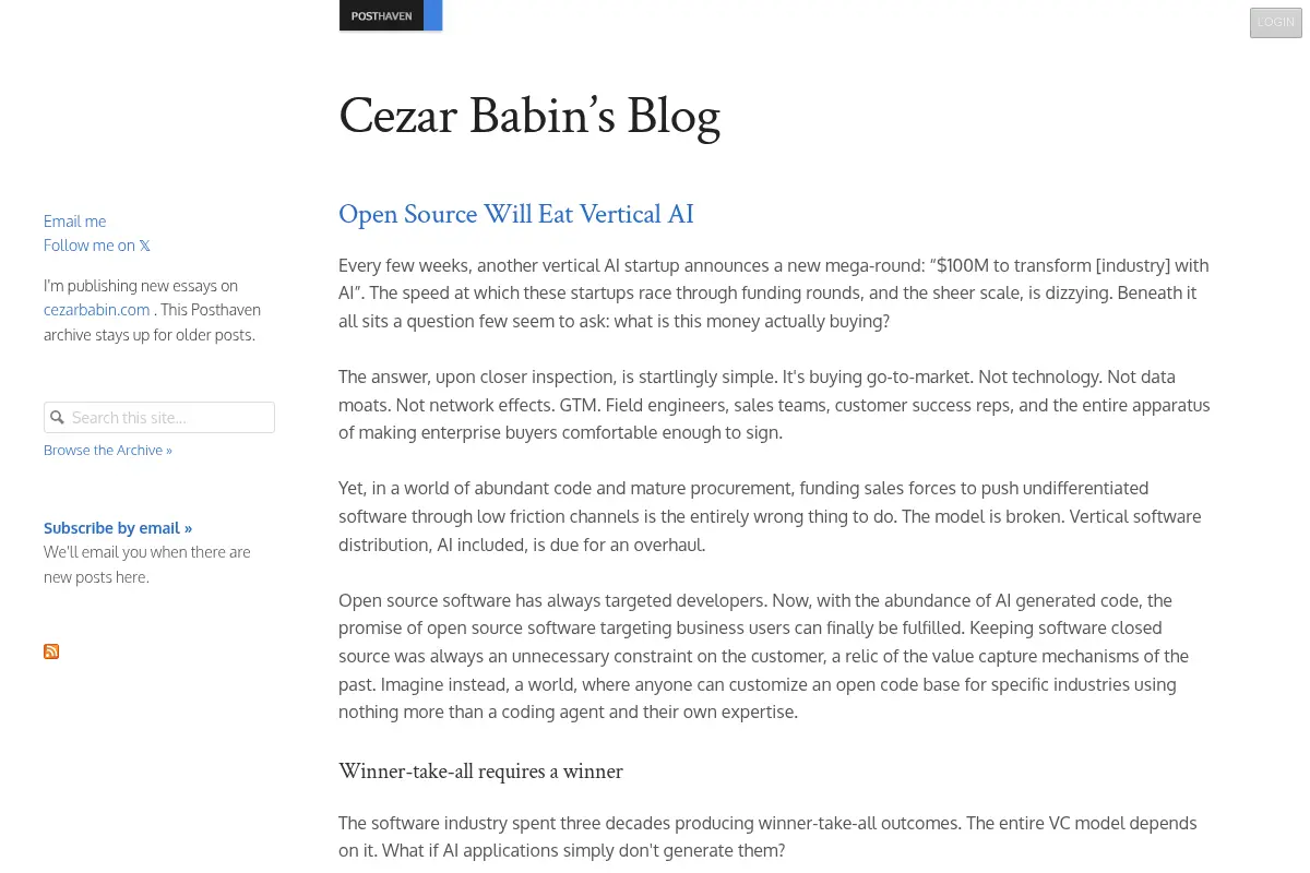 Cezar Babin's Blog