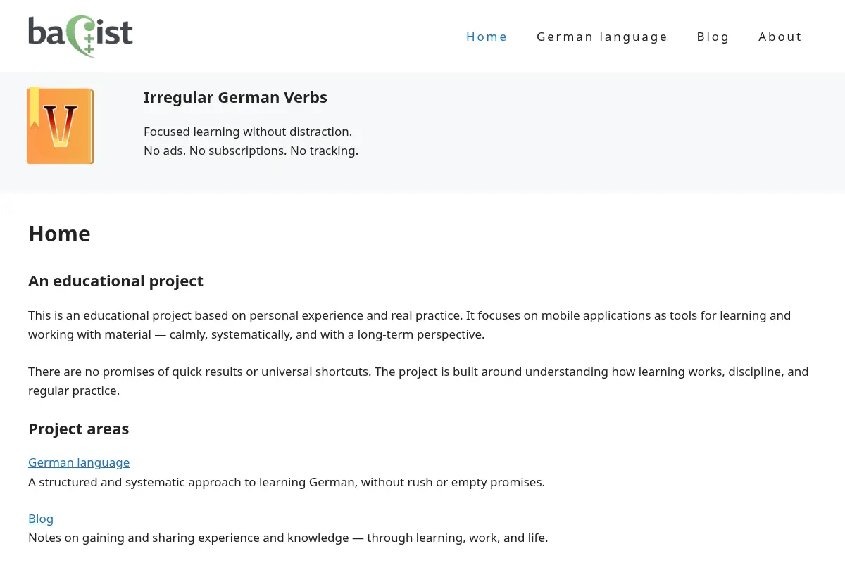 baCist — an educational project