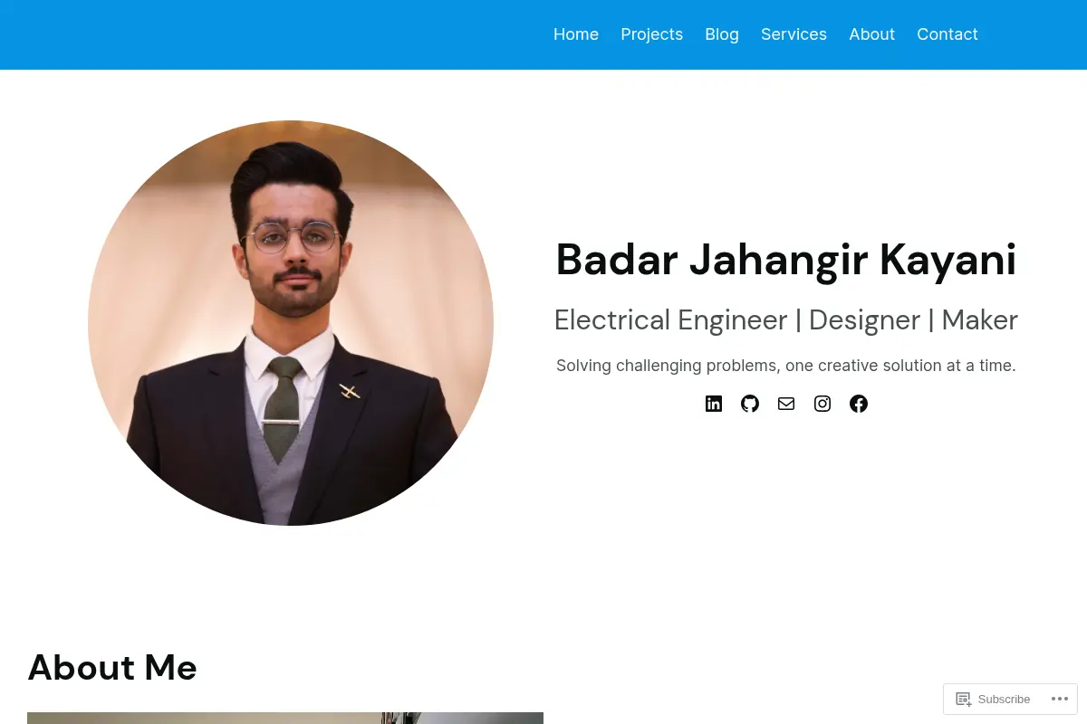 Badar Jahangir Kayani – Electrical Engineer | Designer | Maker