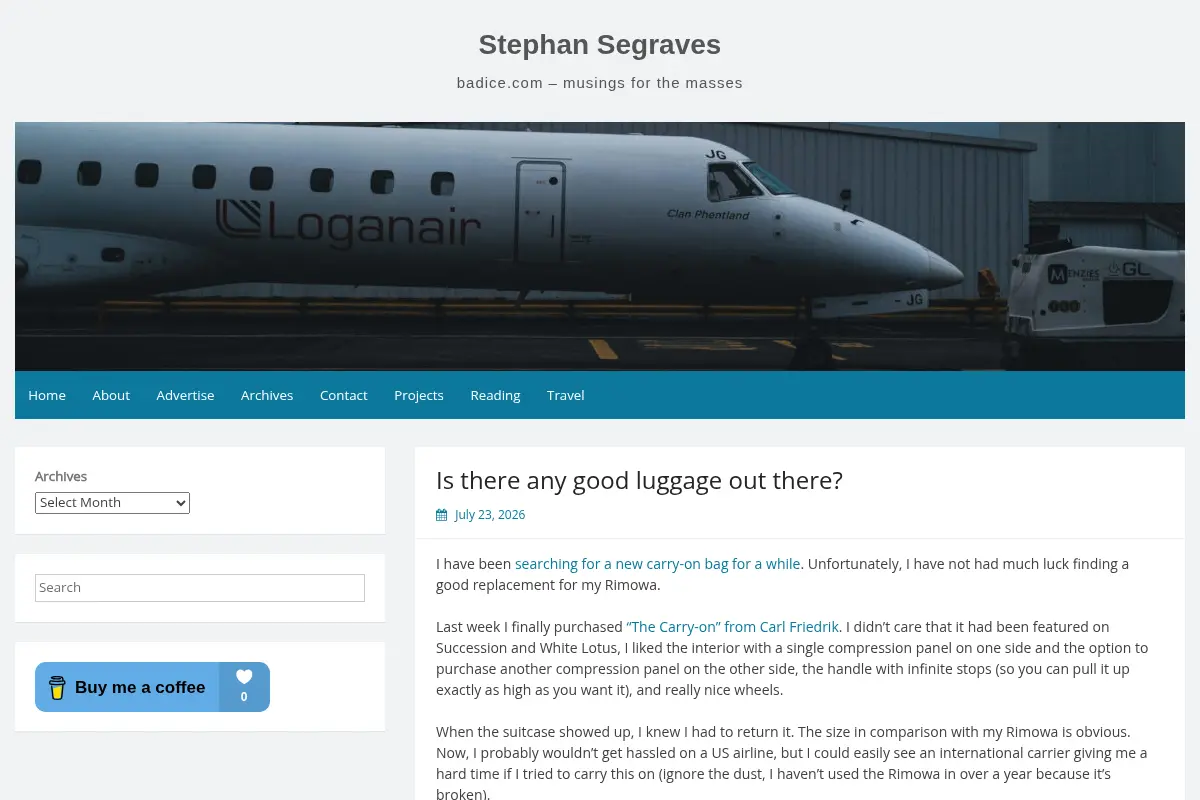 Stephan Segraves' Musings