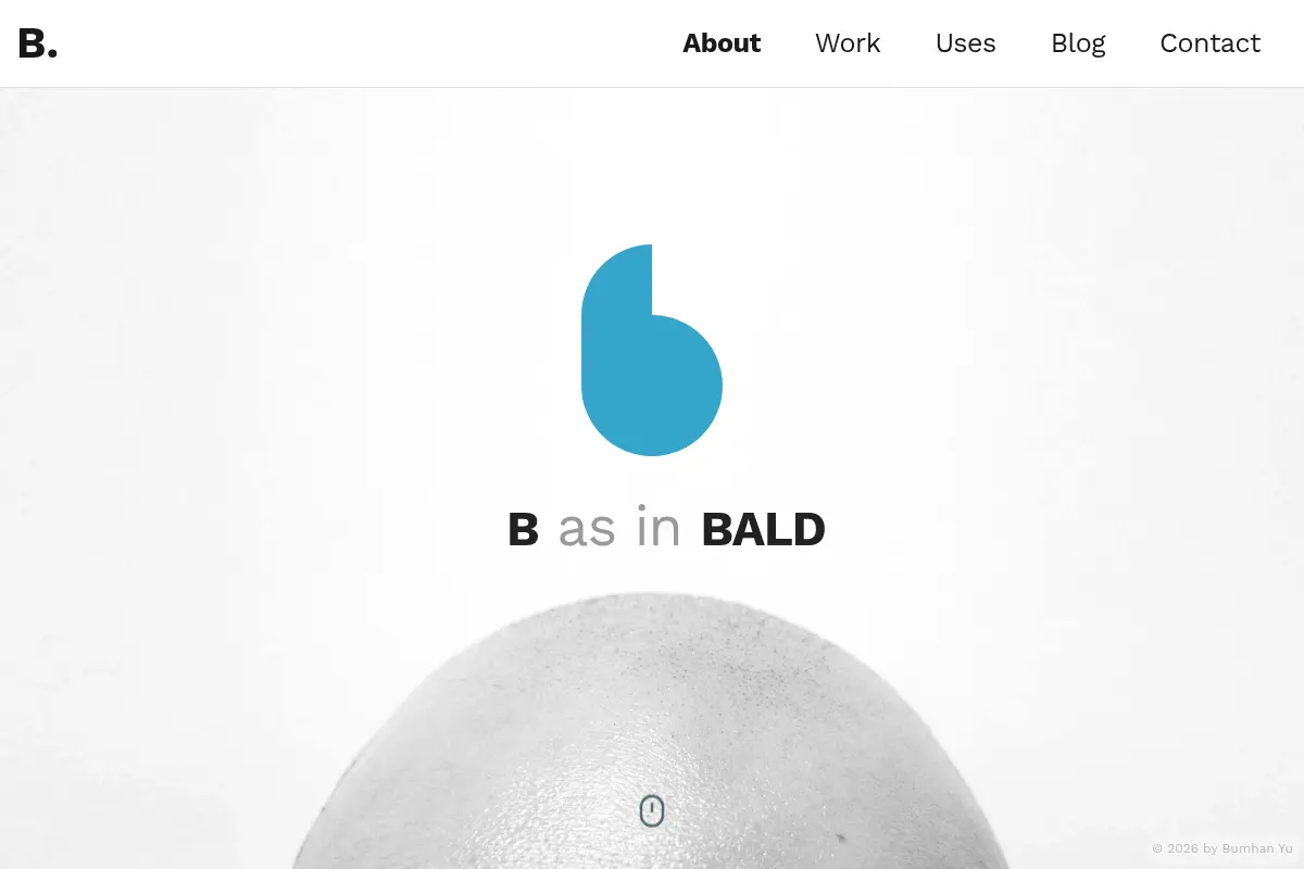 B as in BALD