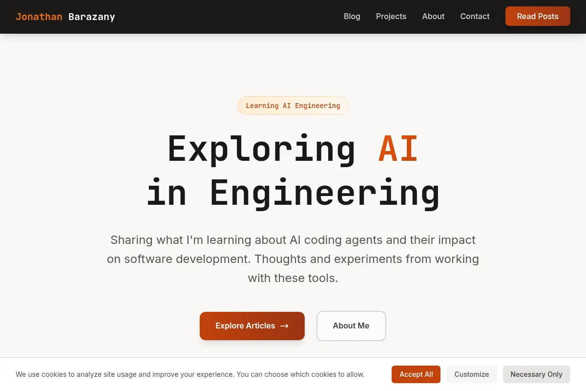 Jonathan Barazany - AI Agents & Engineering Leadership