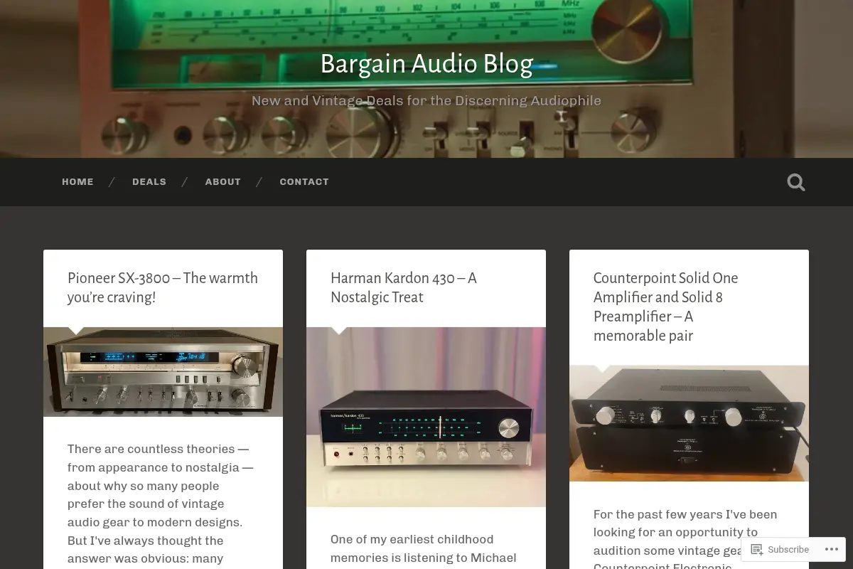 Bargain Audio Blog