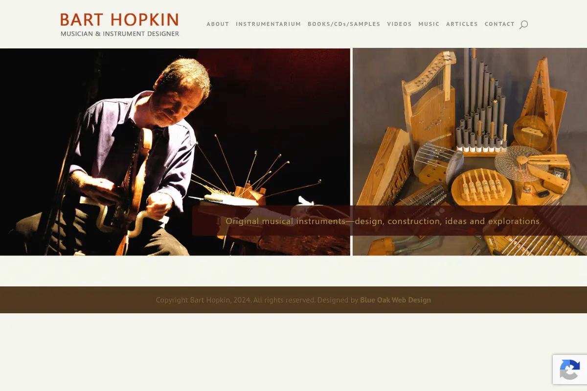 Bart Hopkin, musician and instrument designer