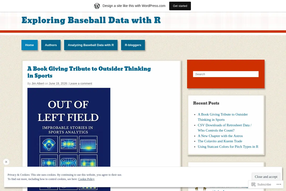 Exploring Baseball Data with R