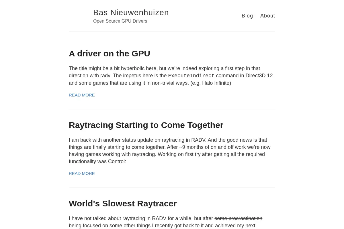 Bas Nieuwenhuizen – Open Source GPU Drivers