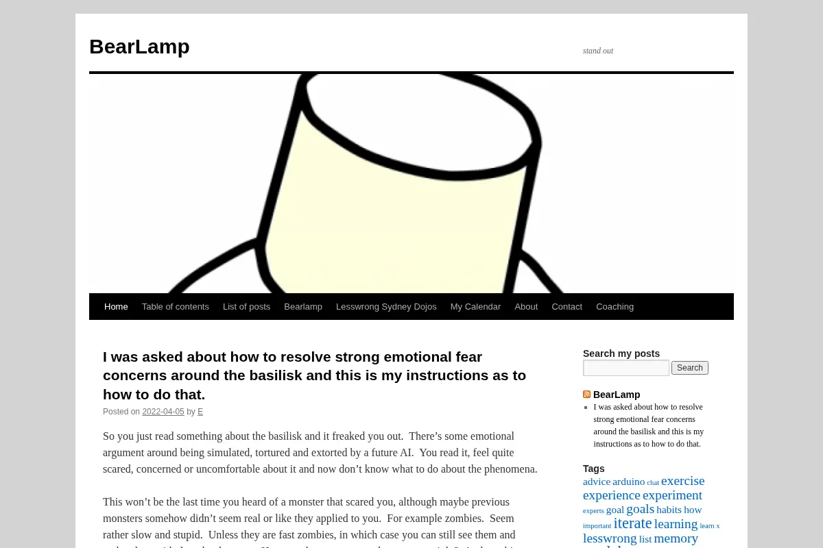 Bearlamp blog