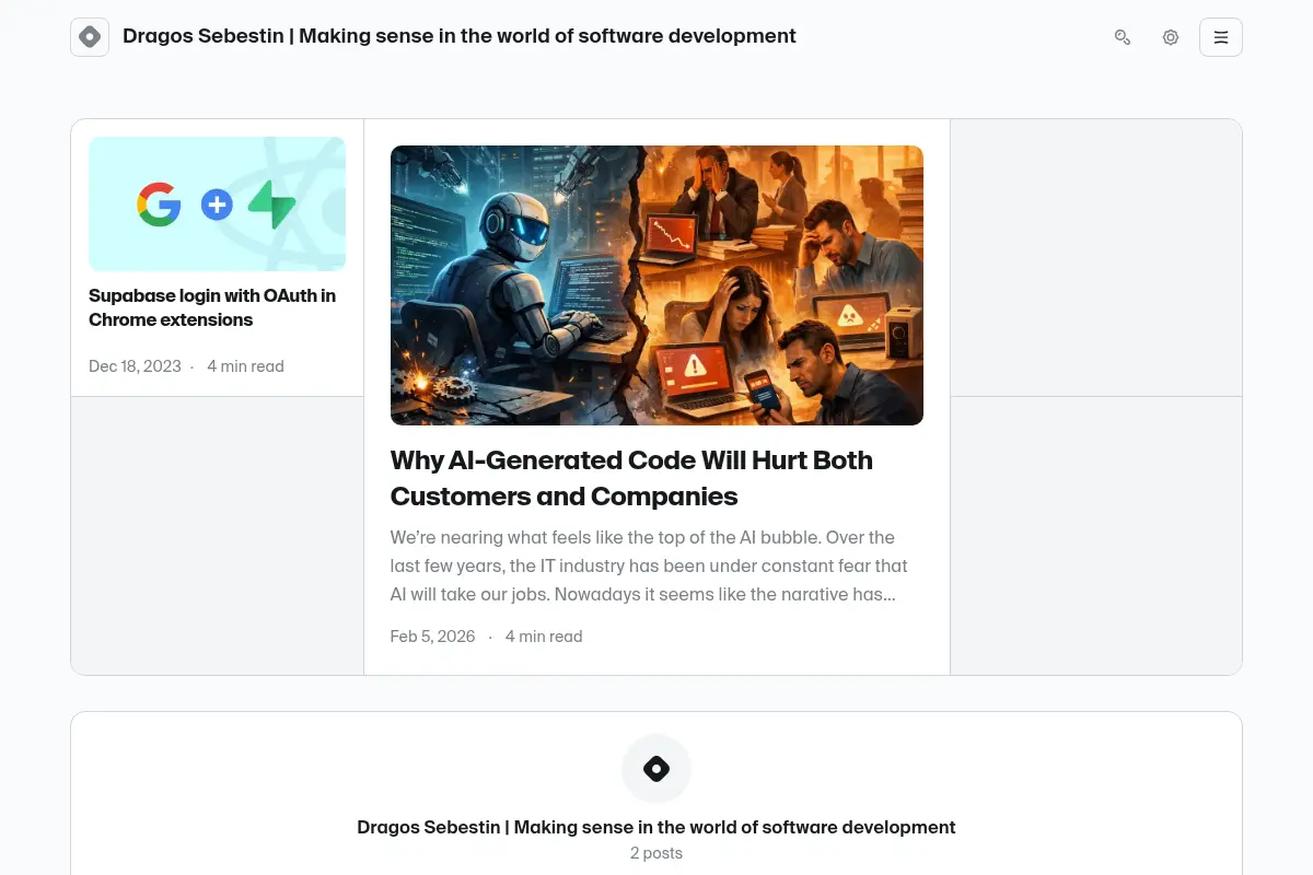 Dragos Sebestin's blog