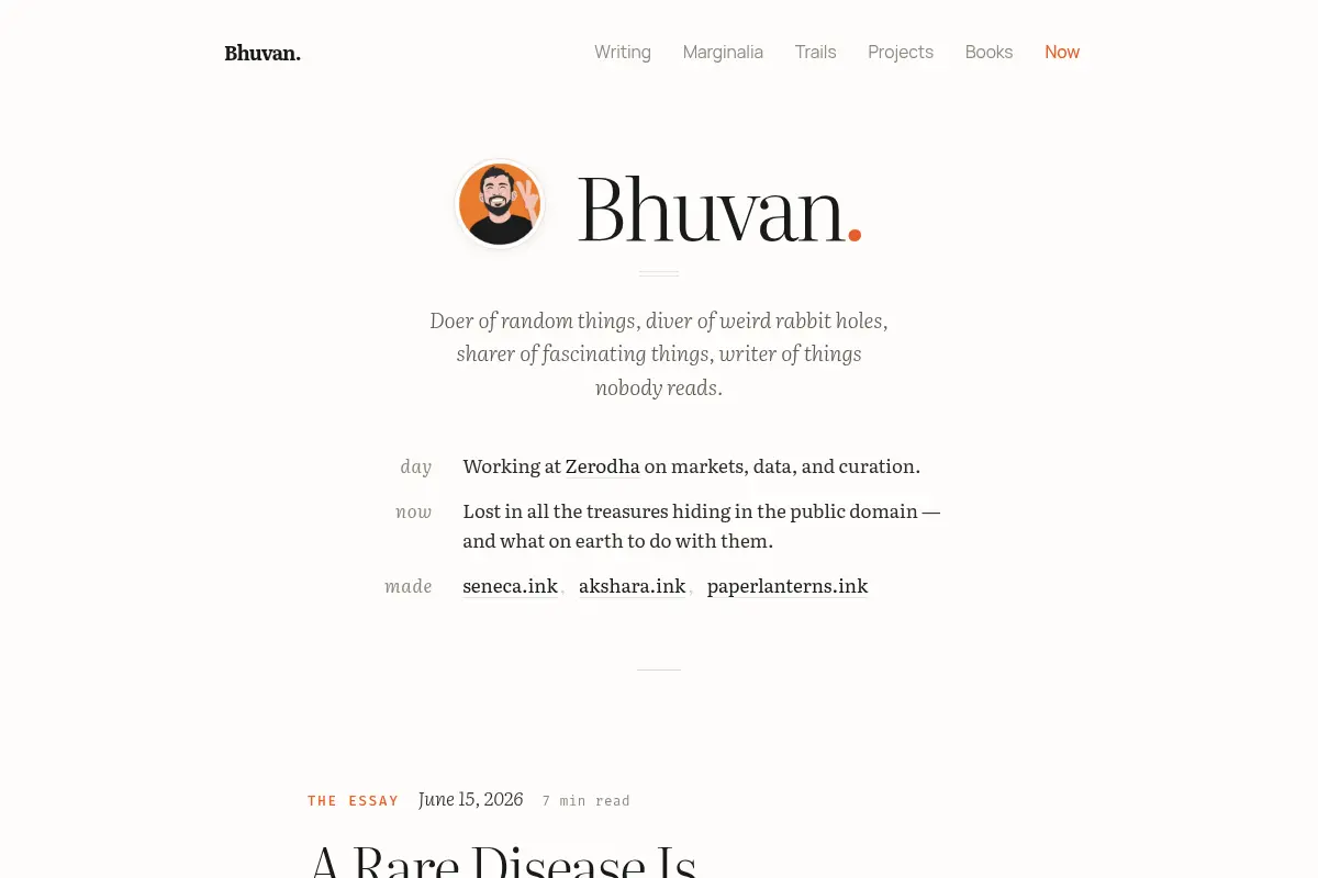 Bhuvan — The Folio