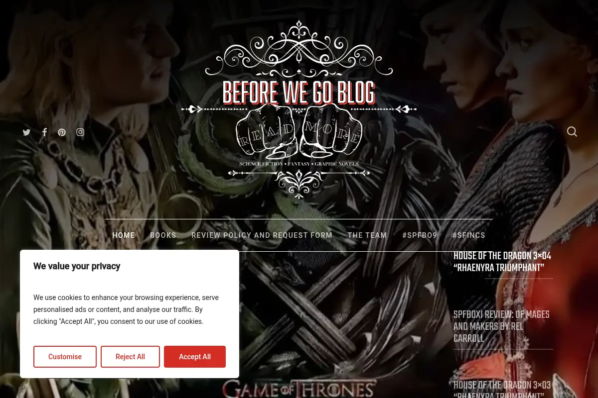 Before We Go Blog