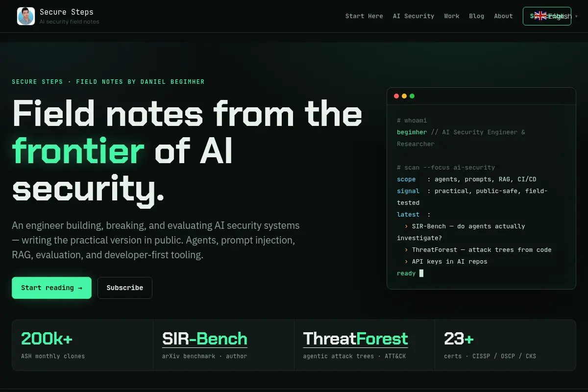 Daniel Begimher — AI Security Engineer & Researcher