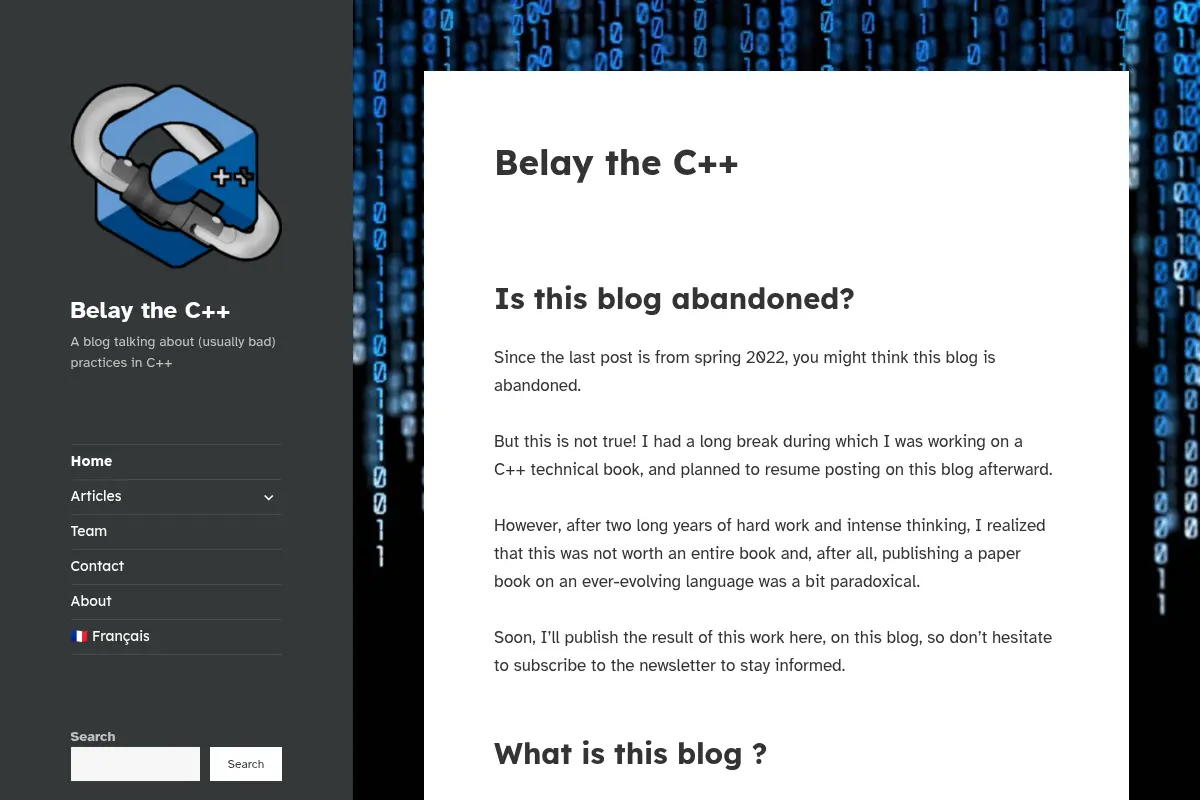 Belay the C++