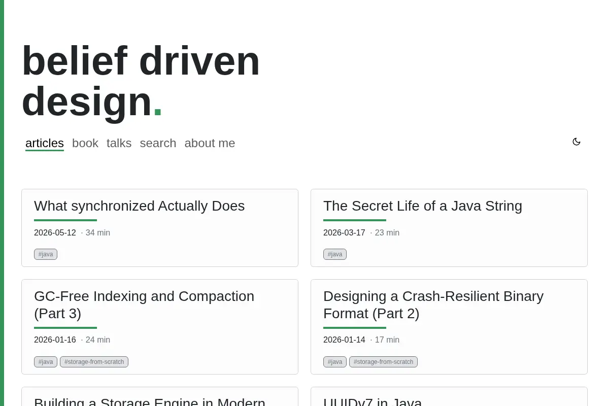 belief driven design
