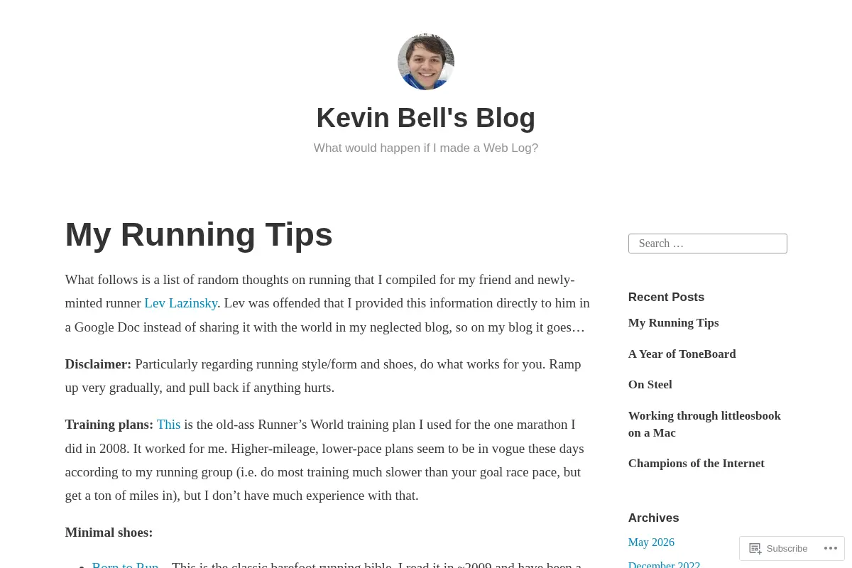 Kevin Bell's Blog