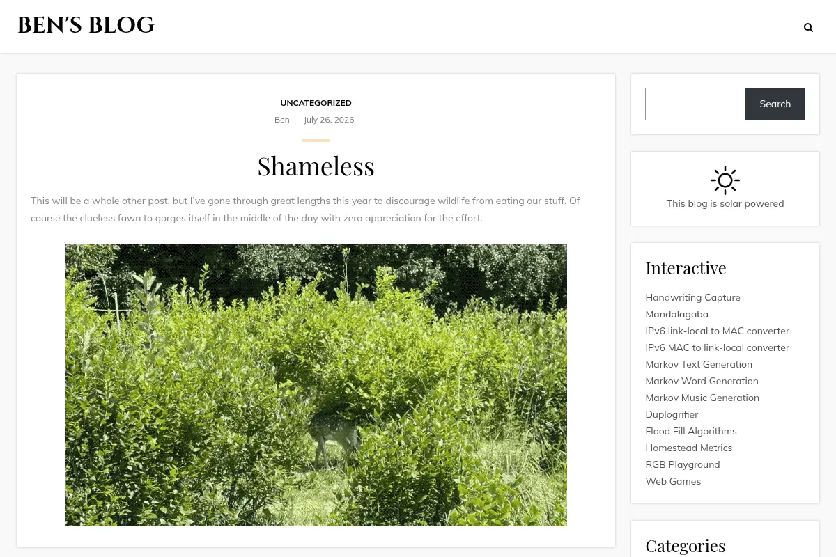 Ben's Blog