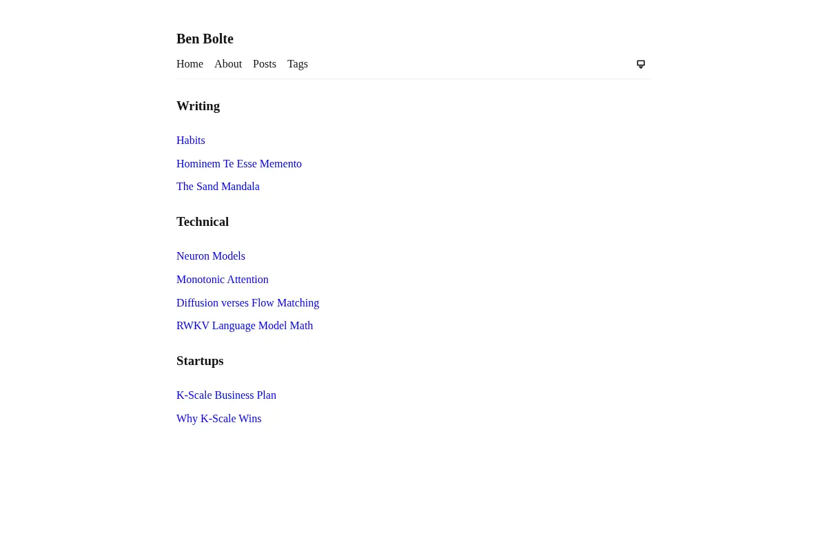 Ben Bolte's Blog