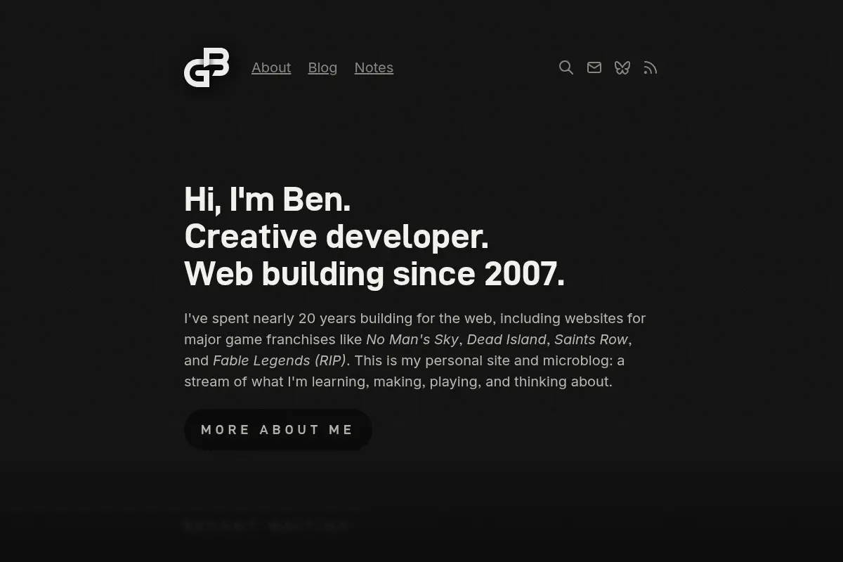 Ben Gammon — Creative Developer