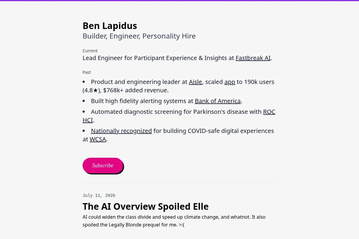 Ben Lapidus