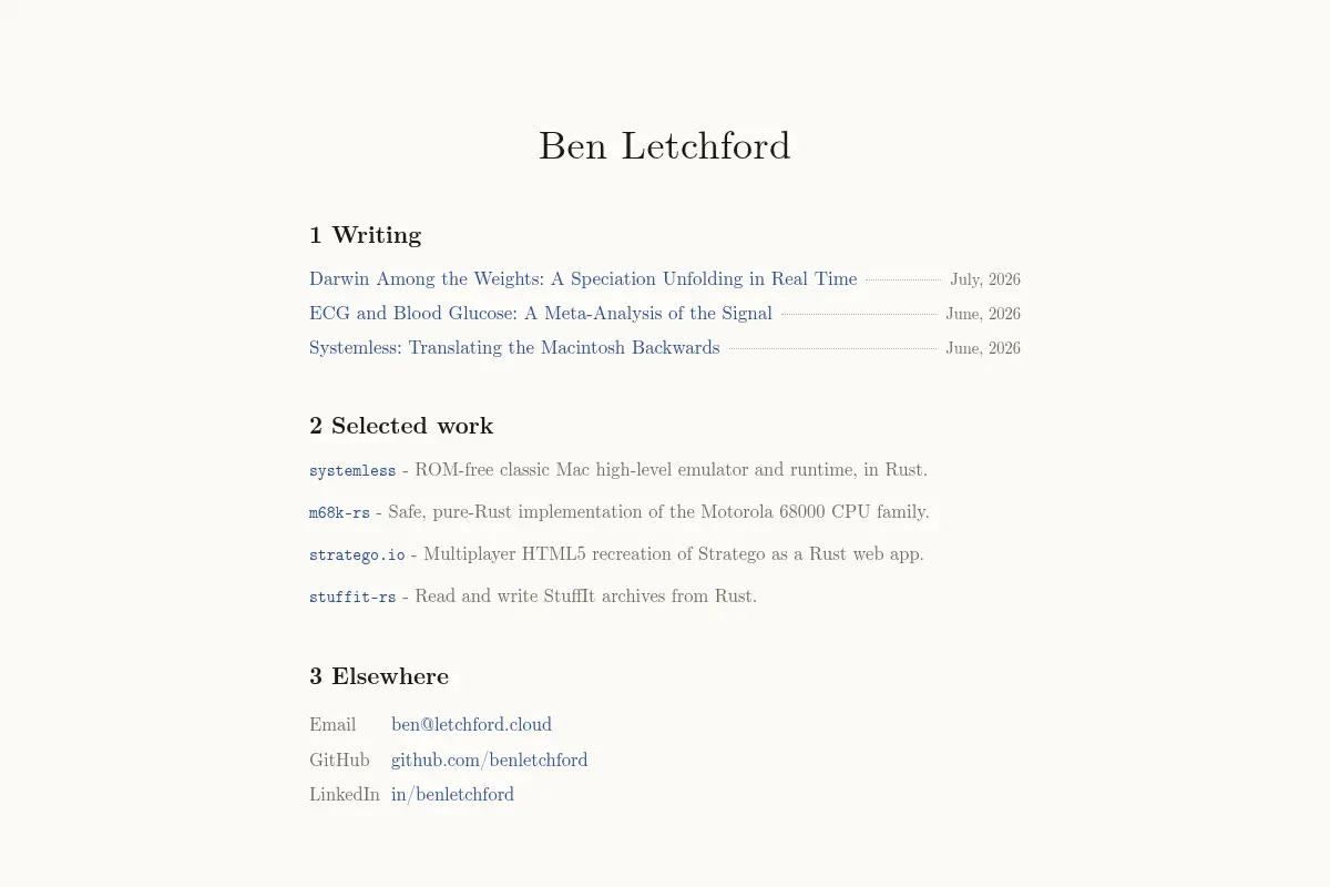 Ben Letchford