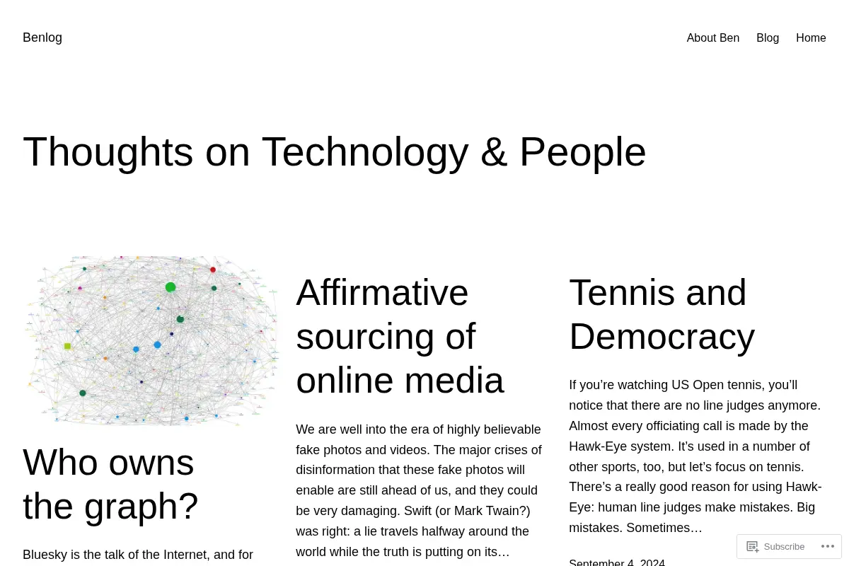 Benlog – technology & people