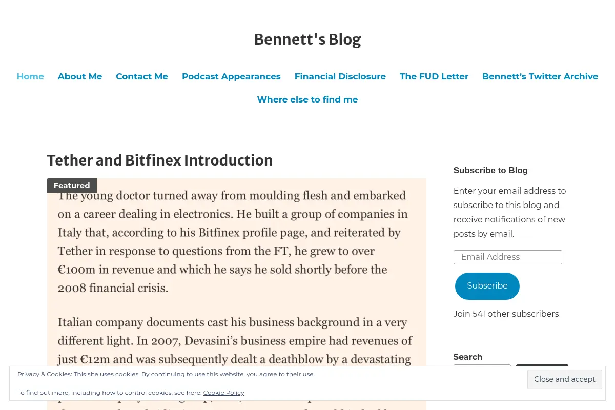 Bennett's Blog