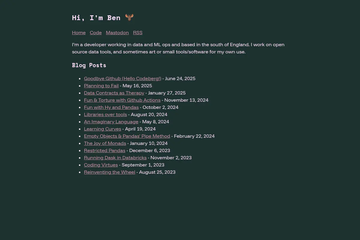 Hi, I'm Ben 🧑