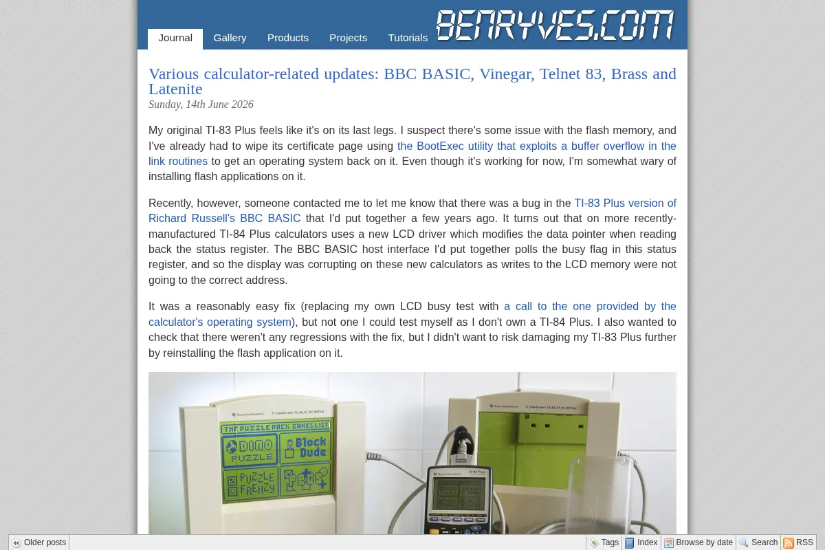 Ben Ryves' Journal