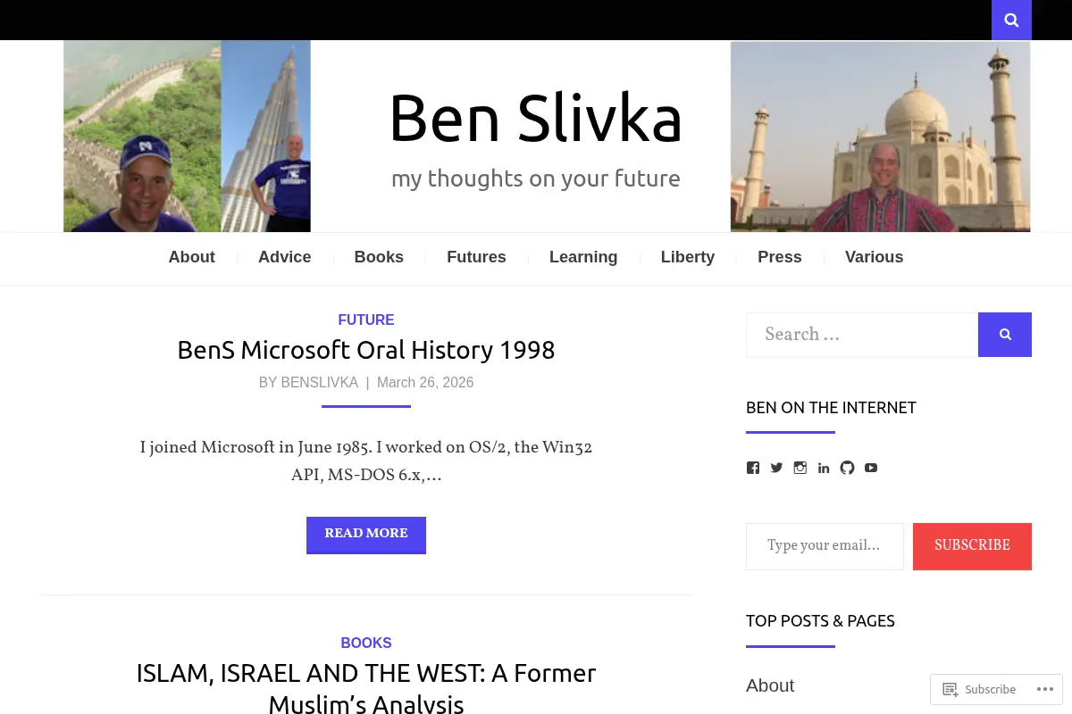 Ben Slivka – my thoughts on your future