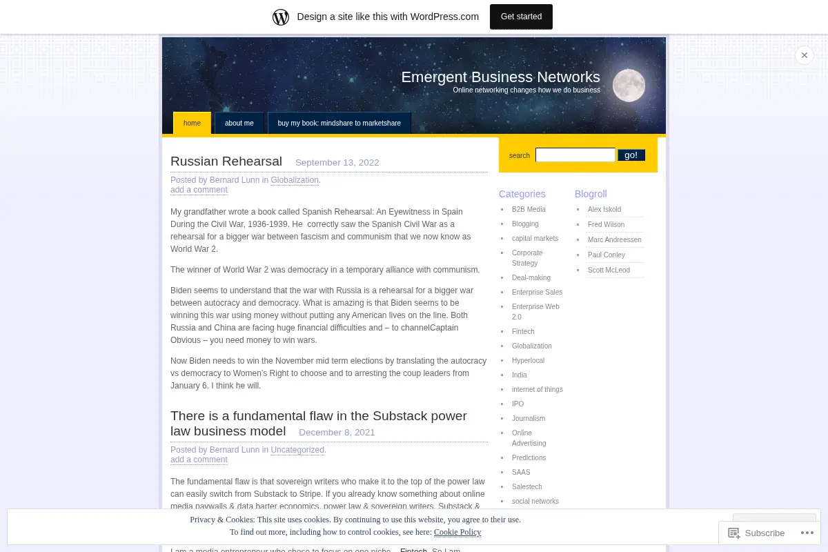 Emergent Business Networks