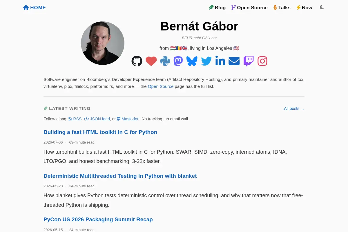 Bernát Gábor — Python Packaging Notes