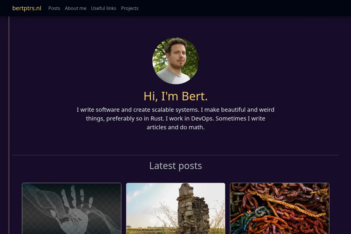 Bert Peters' Website