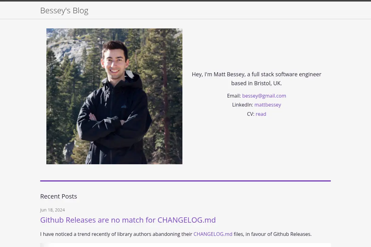 Bessey's Blog
