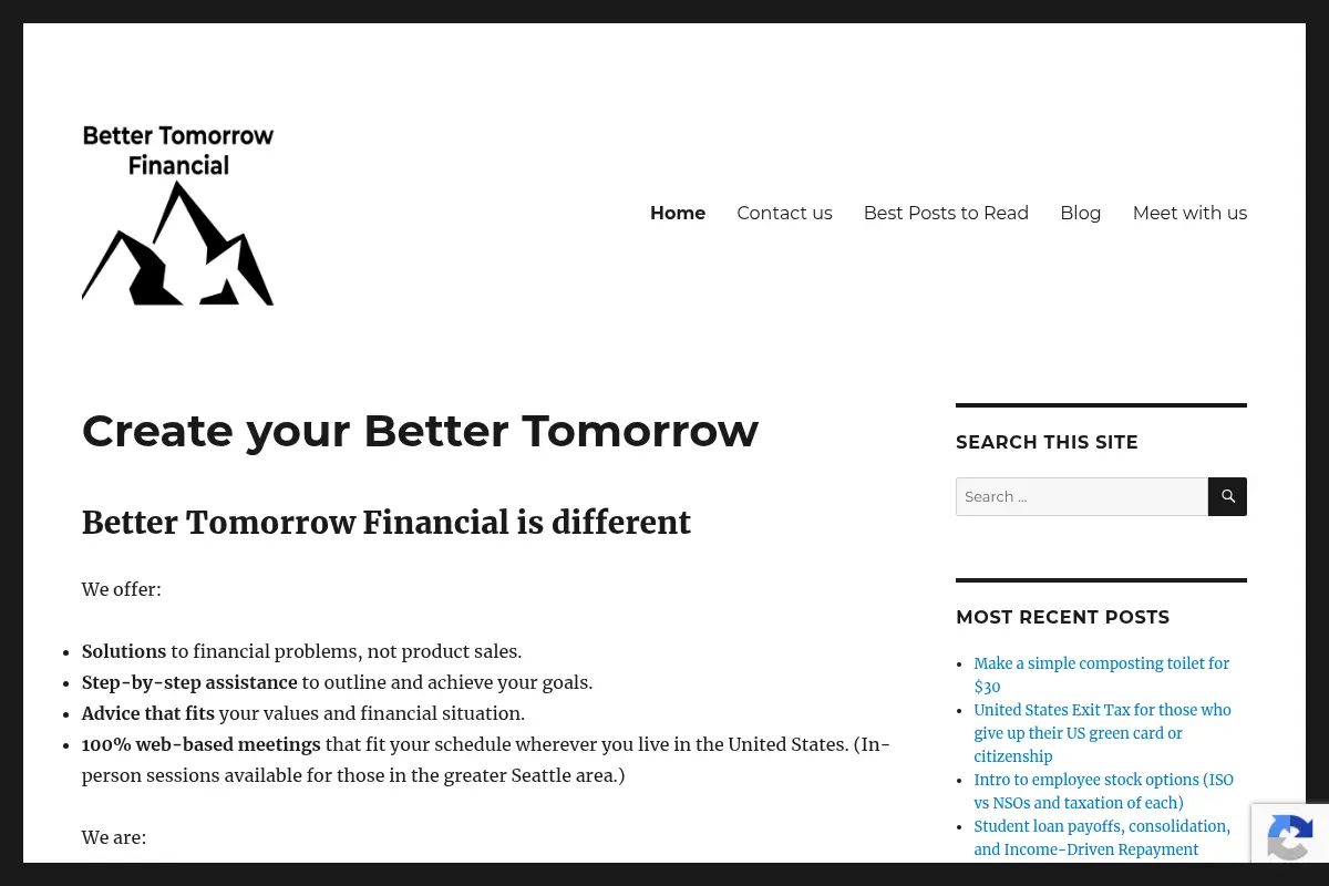 Better Tomorrow Financial
