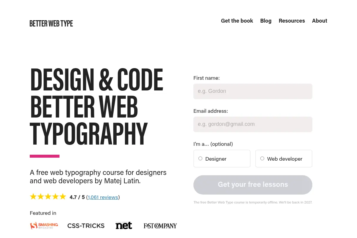 Better Web Type