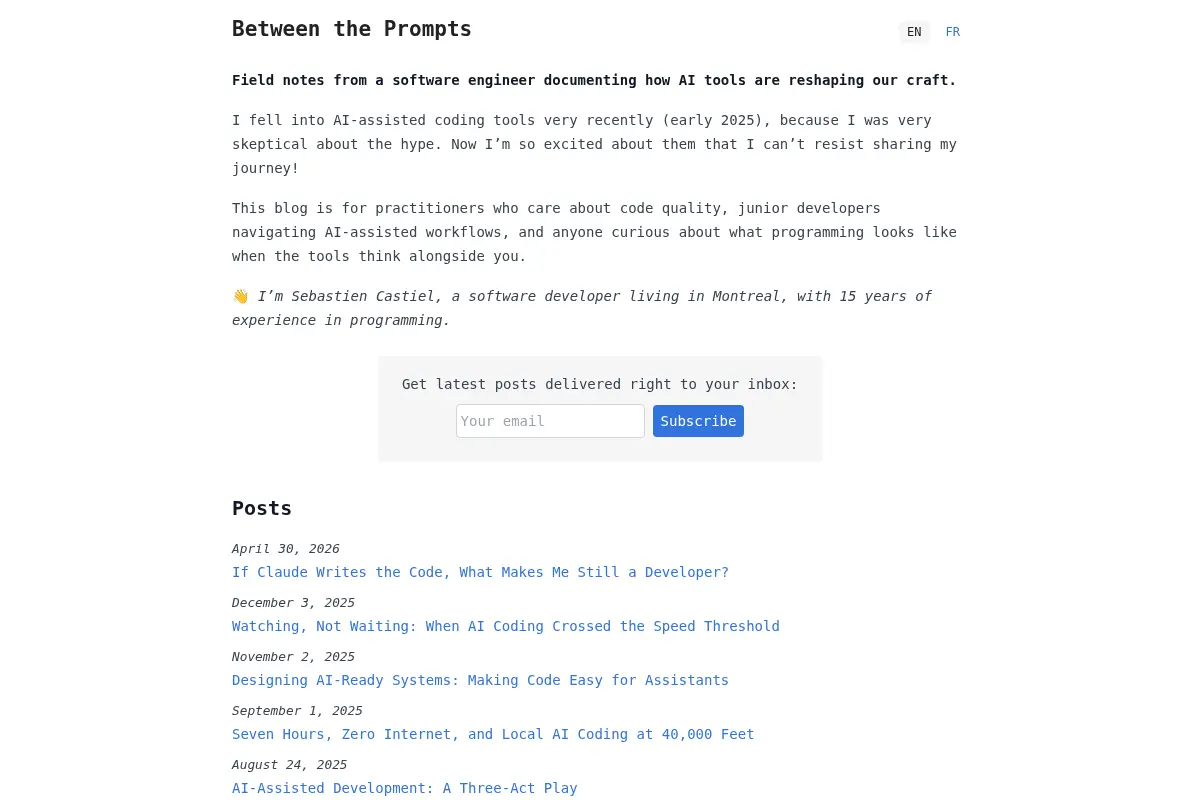 Between the Prompts