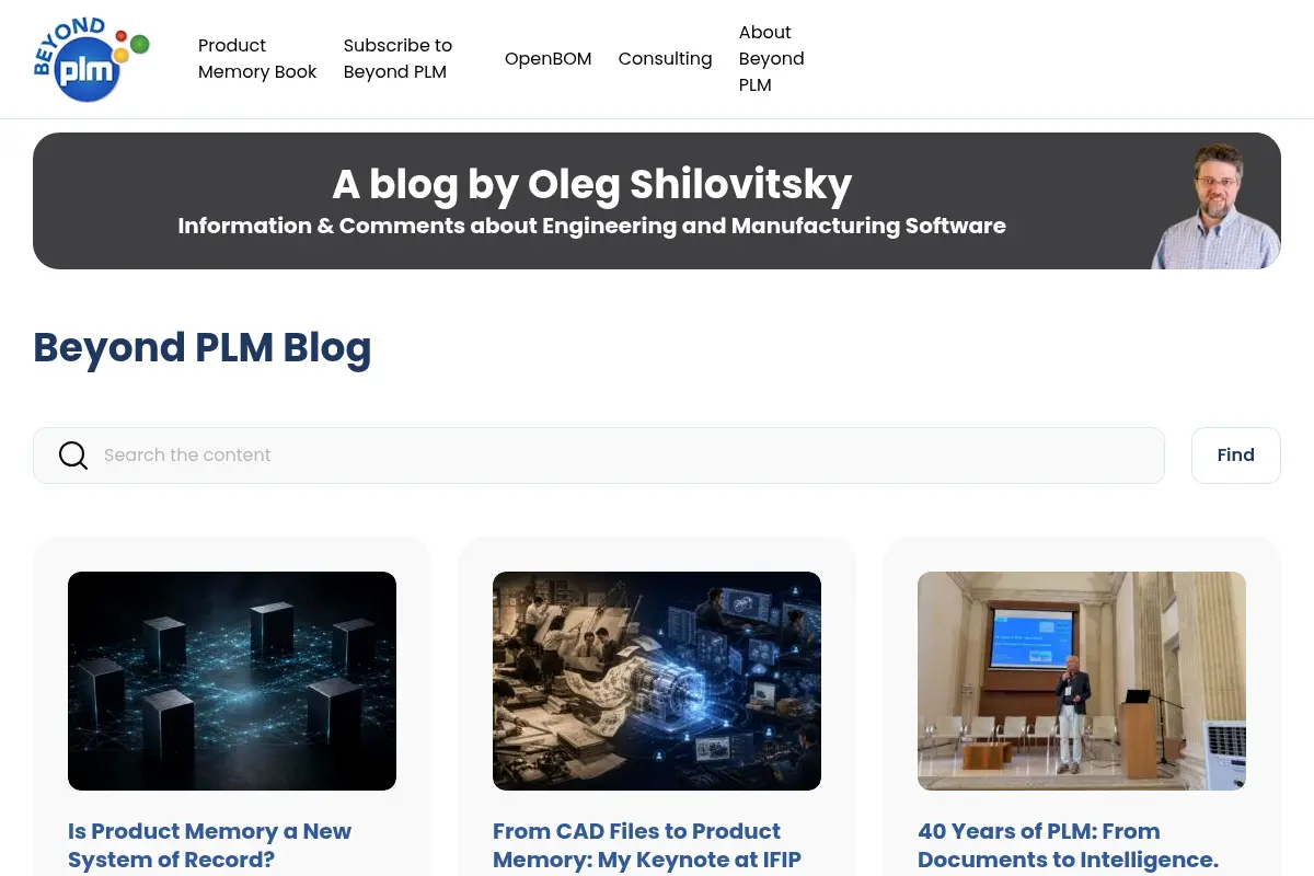 Beyond PLM (Product Lifecycle Management) Blog