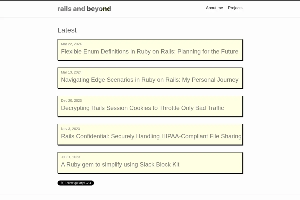 Rails and beyond