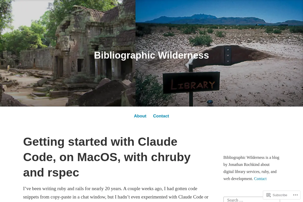 Bibliographic Wilderness