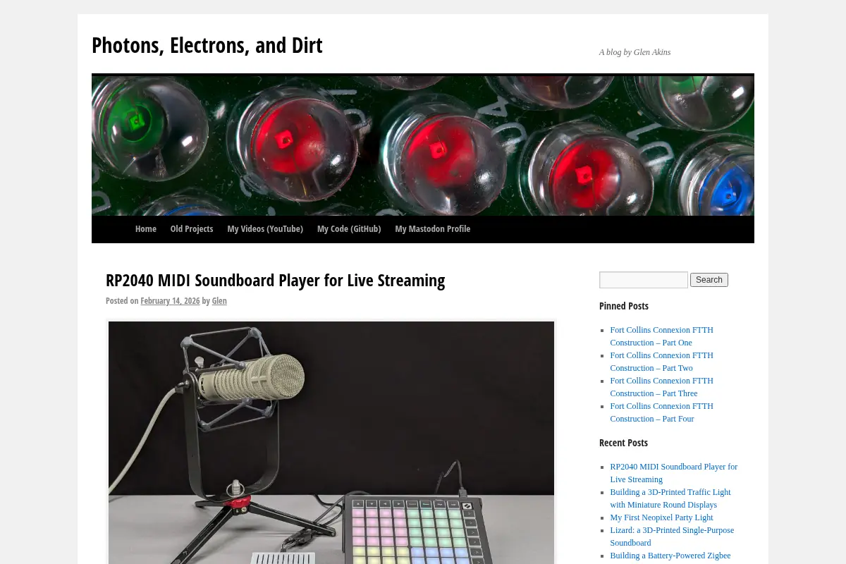 Photons, Electrons, and Dirt