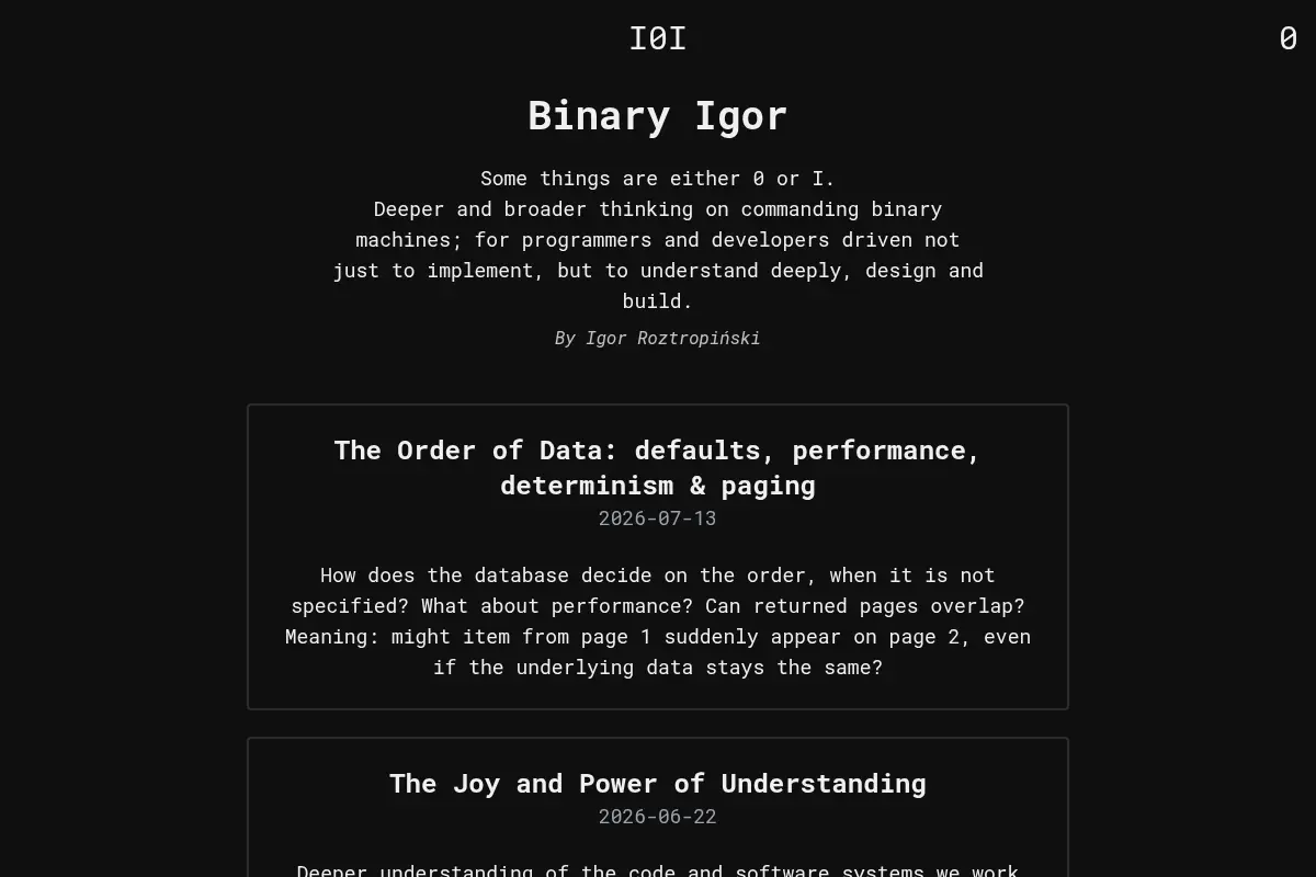 Binary Igor