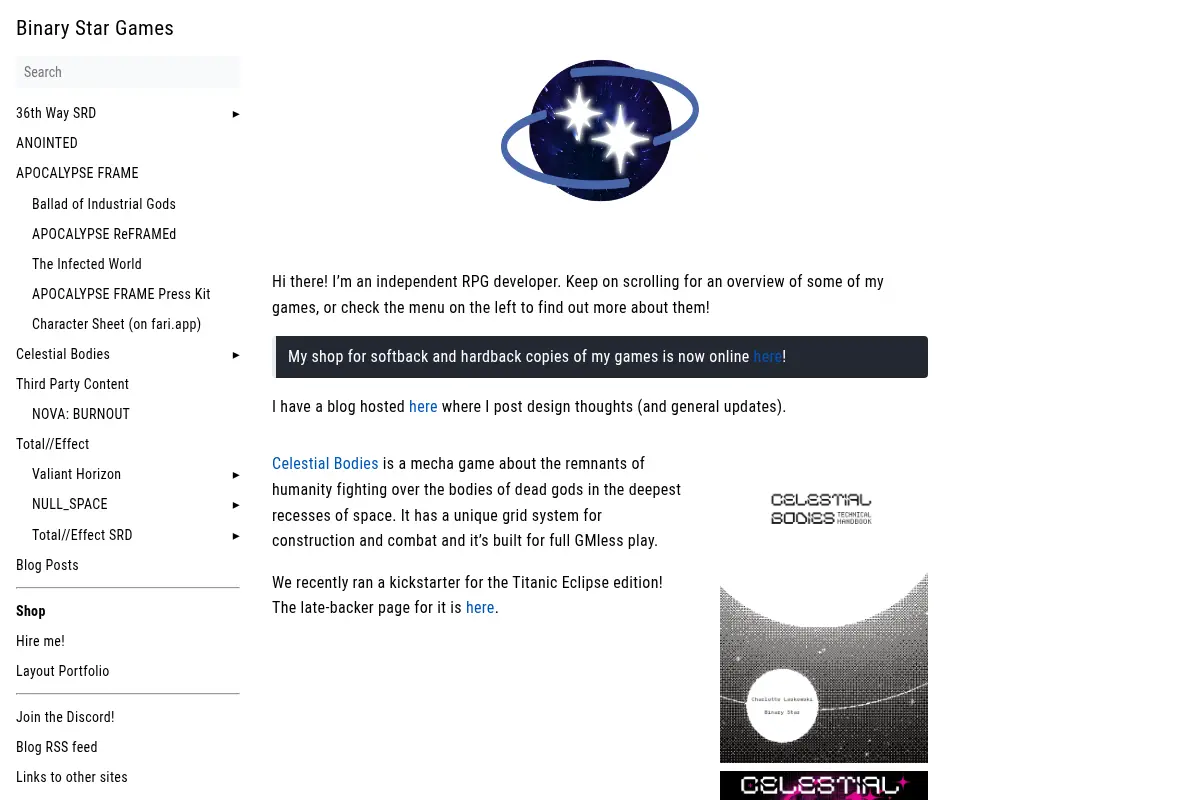 Binary Star Games