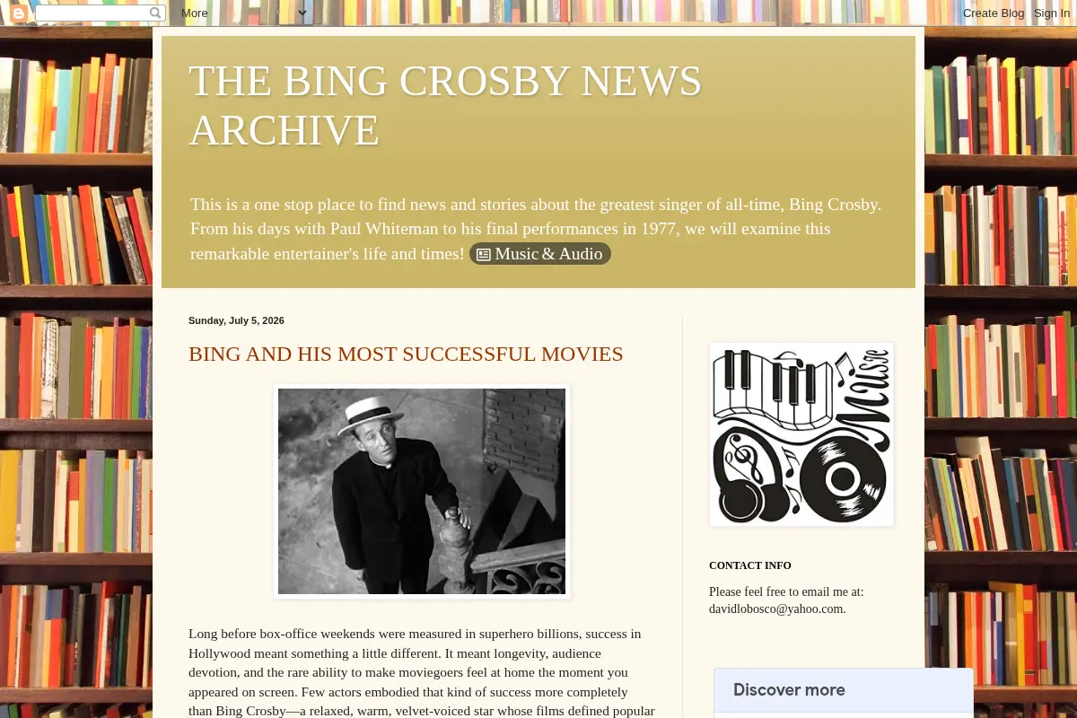 The Bing Crosby News Archive